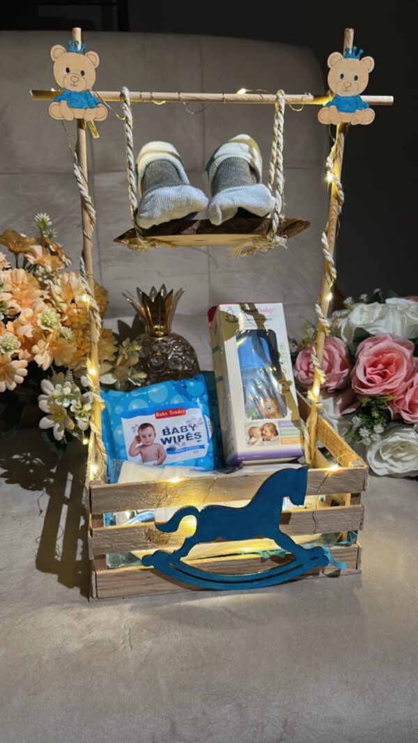 🎀🩷🩵Hermoso Baby Shower Basket 🧺🩷🩵🎀Personalízalo con nuestros accesorios disponibles 🎀🩵🩷🎁 - Image 4