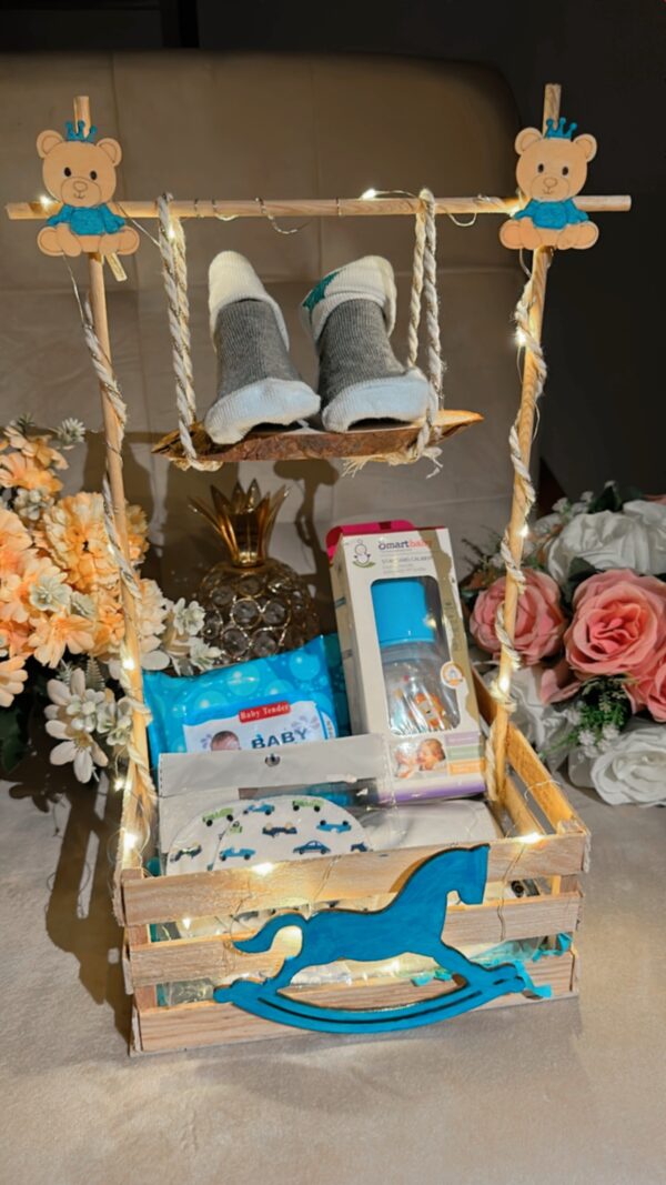 🎀🩷🩵Hermoso Baby Shower Basket 🧺🩷🩵🎀Personalízalo con nuestros accesorios disponibles 🎀🩵🩷🎁 - Image 5