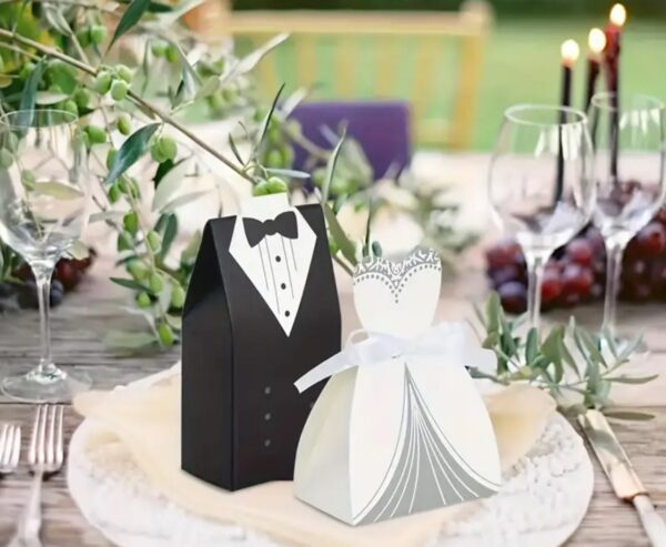 Cajas de dulces de esposo y esposa 👰🏻‍♀️🤵🏻‍♂️🥂 - Image 4