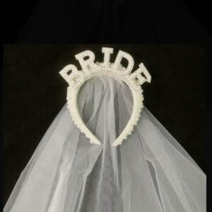 Diadema de velo de perlas bride 👰🏼‍♀️✨
