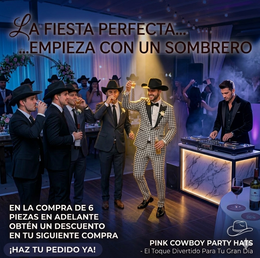 Sombrero color negro para los caballeros - Image 4